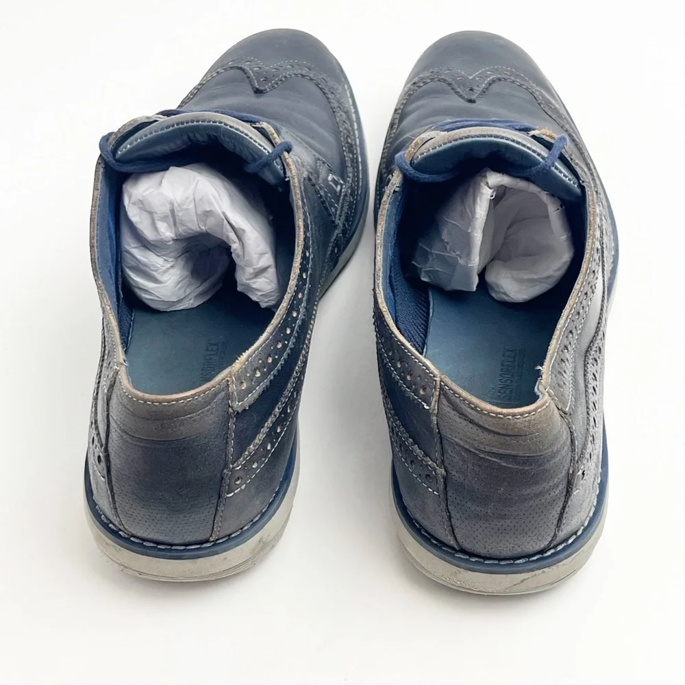 TIMBERLAND Earth Keepers Navy Blue Leather Lace Up Oxford Shoes, Size 10.5
